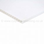 White Correx Fluted Polypropylene Sheet 4 MM CPS