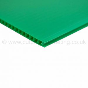 Green Correx Fluted Polypropylene Sheet 2440mm x 1220mm